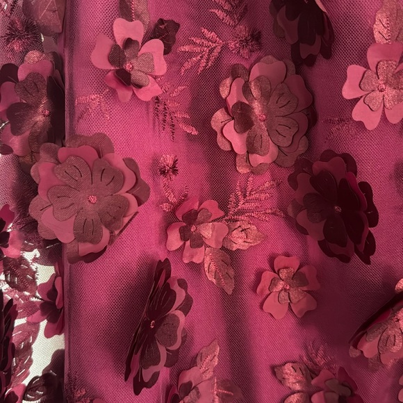 Anthropologie 3D floral maxi skirt - Picture 3 of 9